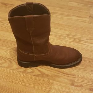Lariat waterproof slip on workboots